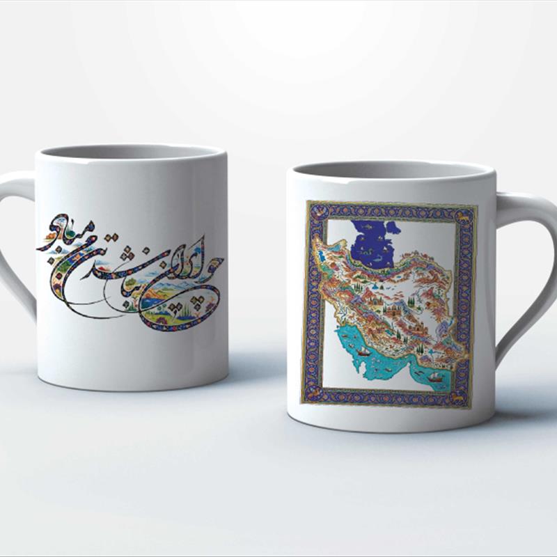 ماگ سرامیکی نام ماگ : ایرانِ جاوید
